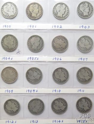 Picture of Assorted 1900-1994 Barber, Walking Liberty, Kennedy Half Dollar 50c Album (89pcs)