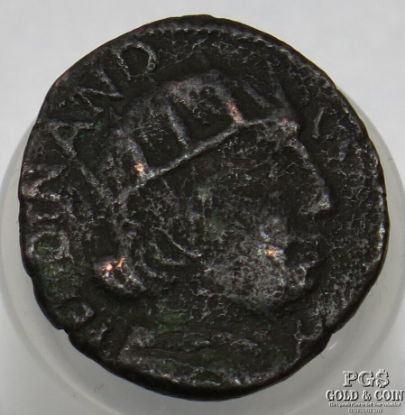 Picture of 1495 Kingdom of Naples Ferdinand I 1 Cavallo Hammered Copper 