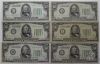 Picture of 1934 x4, 1934A x2 - $50 Federal Reserve Notes w/ Low Serial #'s