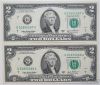 Picture of $2 Federal Reserve Notes x37 - 7 sets of Consecutive Serial