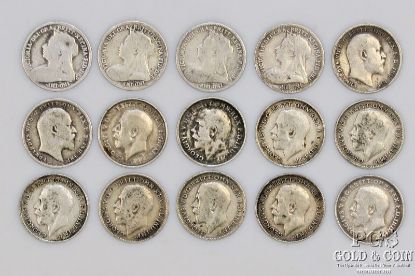 Picture of Assorted 1894-1919 Great Britain 3 Pence 3P (15pcs)
