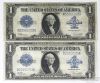 Picture of Series 1923 $1 Silver Certificates x6 - 4x Woods/White, 2x Speelman/White