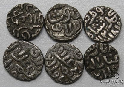 Picture of Ancient Silver Coins of India (6pcs)
