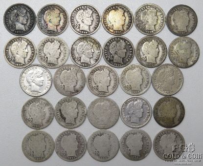 Picture of Assorted 1892-1913 Barber Dimes 10c (27pcs) Better Dates