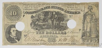 Picture of 1861 $10 Confederate States of America Notes - Richmond, VA 
