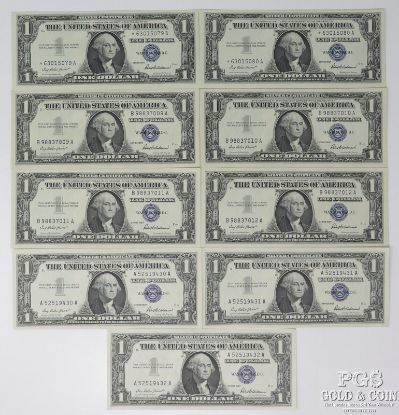 Picture of  Consecutive Serial 1957 $1 Silver Certificate Star Sets x2 x3 x4 High Grade