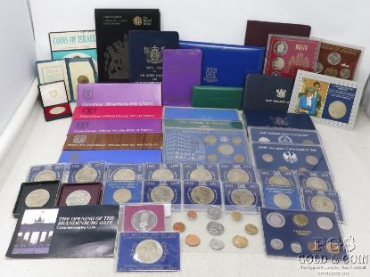 Picture of Assorted World/Foreign Coin Mint Sets & Singles (44pcs)