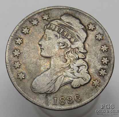 Picture of 1836 over 1336 Capped Bust Half Dollar 50c 