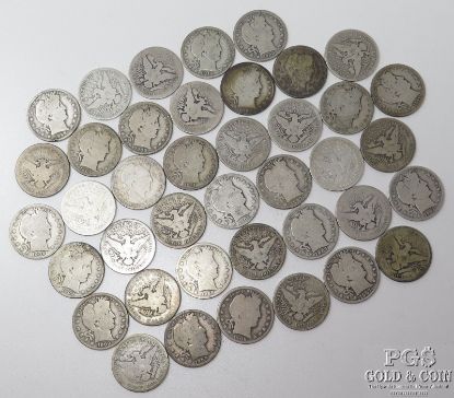 Picture of Assorted Barber Half Dollars 50c ($20FV/40ct) Heavily Circulated