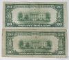 Picture of 1934-B Chicago $20 Federal Reserve Notes x4