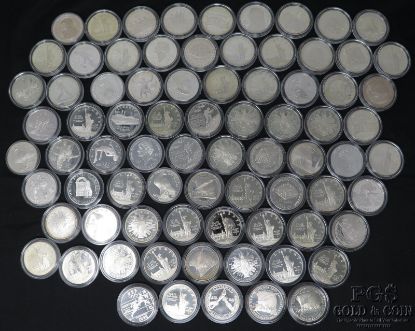 Picture of Assorted 1983-2006 Proof Silver Commemorative Dollars $1  (78pcs) - Caps