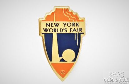 Picture of Vintage 1939 New York World's Fair 1" Lapel Tie Souvenir Pin 