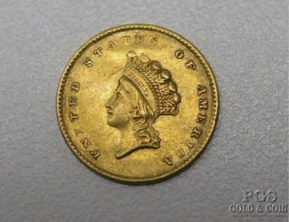Picture of 1854 $1 Liberty Head Type 2 VF 