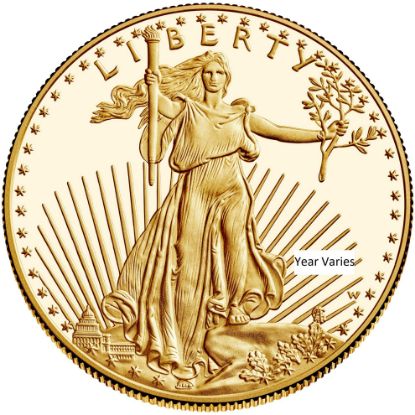 Picture of 1 oz Proof Gold Eagle - (Date Varies) Caps