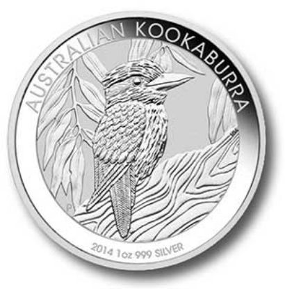Picture of 1 oz Australian Kookaburra Silver Coin (Year Varies)  BU