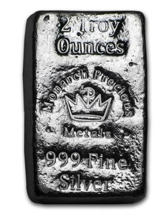 Picture of 2 oz Hand Poured Silver Bar - MPM