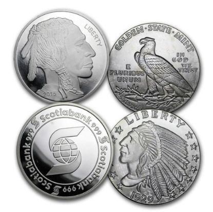 Picture of 4 oz Silver Round - Secondary Market (Brand Varies)