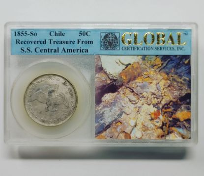 Picture of S.S. Central America Recovered 1855-So Chile 50c 