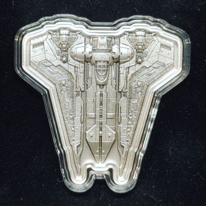 Picture of 2023 Niue $10 3oz Silver Bo-Katan's Gauntlet Starfighter Coin Star Wars Box/COA 