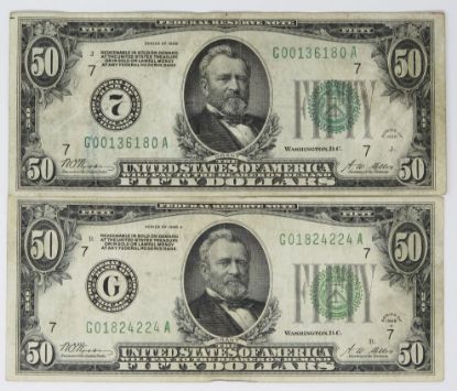 Picture of 1928, 1928-A $50 Federal Reserve Notes - Chicago 28461