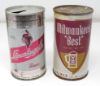 Picture of (7) Vintage Steel Pull Tab Beer Cans -Leinenkugels, Karlsberg, Pfeiffer, Mil. Best, etc  