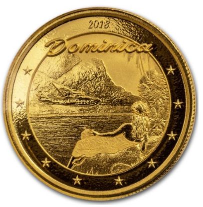 Picture of 2018 Dominica 1 oz Gold Nature Isle (Carded)