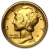 Picture of 2016-W 1/10 oz Gold Mercury Dime Centennial Coin (Caps)