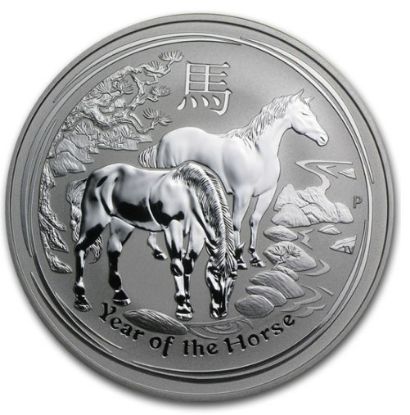 Picture of 2014 Australia 1 oz Silver Lunar Horse BU (Series II)