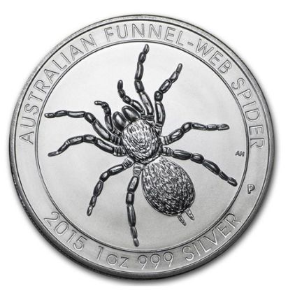Picture of 2015 Australia 1 oz Silver Funnel-Web Spider BU