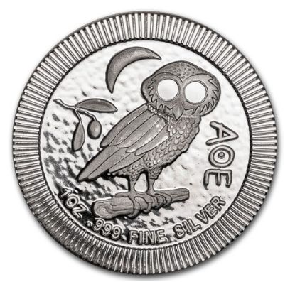 Picture of 2020 Niue 1 oz Silver $2 Athenian Owl Stackable Coin
