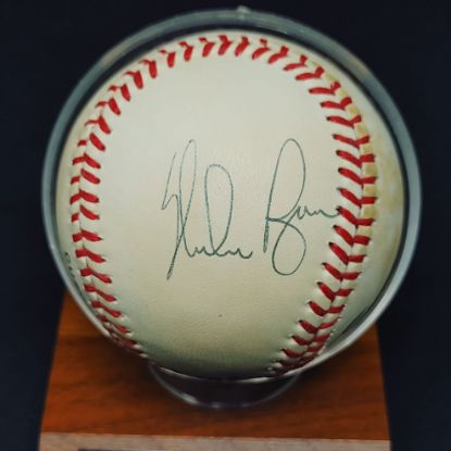 Picture of Hank Aaron, Nolan Ryan, Pete Rose Signed Baseball ROMLB 