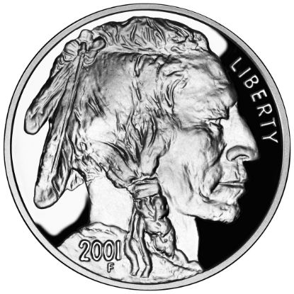 Picture of 2001-P $1 Silver Buffalo Commemorative - Proof (Caps only)
