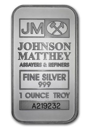 Picture of 1 oz Silver Bar - Johnson Matthey