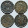 Picture of 12x 1845-1854 Braided Hair Large Cents 1c 