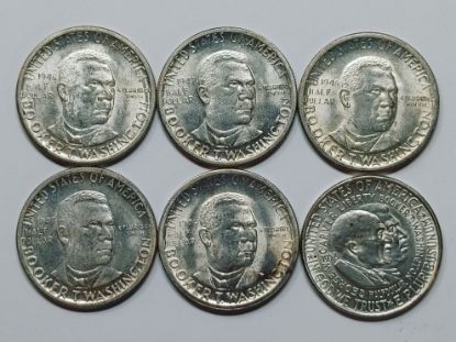 Picture of 1952, 1946-D x2, 1946-S, 1947 x2 Classic Commemorative Half Dollars 50c 6 coins 