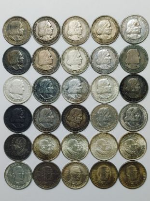 Picture of 30x 1923-1952 Classic Commemorative Silver Half Dollars 50c