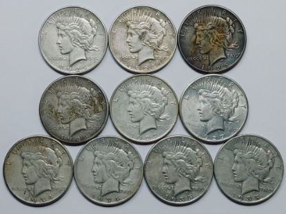 Picture of 10x 1926-1935 Better Date Peace Dollars $1  