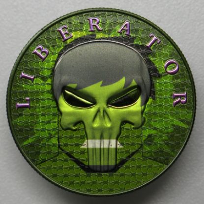 Picture of 2021 Dark Side Liberator 1 Soul 1oz Silver Hulk Coin  Box/COA  