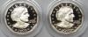 Picture of 2x 1999-P Proof Susan B. Anthony Dollar $1 w/ Box & COA 