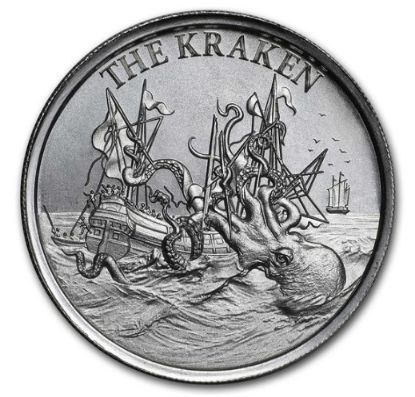 Picture of 2 oz Silver High Relief Round - The Kraken