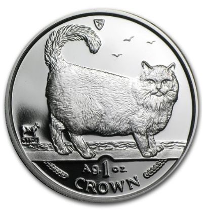 Picture of 1998 Isle of Man 1 oz Silver Birman Cat Proof