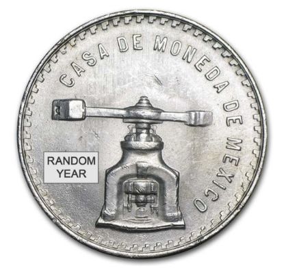 Picture of 1978-1980 Mexico 1 oz Silver Onza Balance Scale AU/BU