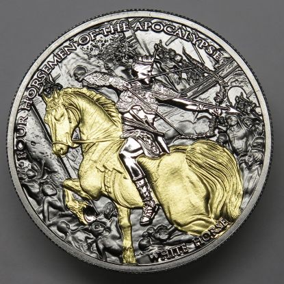 Picture of 2023 "Four Horsemen of the Apocalypse" White Horse Silver 1oz Box/COA 